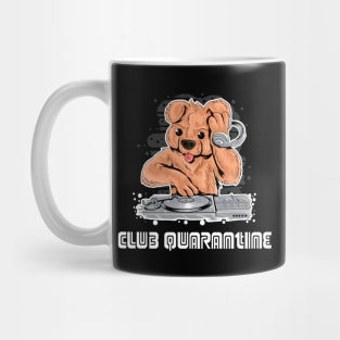 CLUB QUARANTINE DOG ON DJ Mug